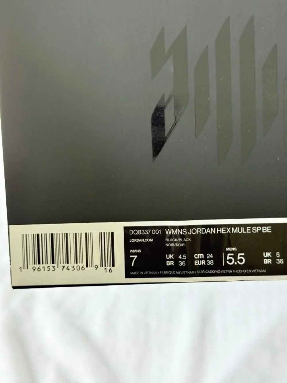7 Women’s slides Air Jordan Billie Eilish x Jordan Hex Mule 'Black' DQ8337-001 - Picture 5 of 5